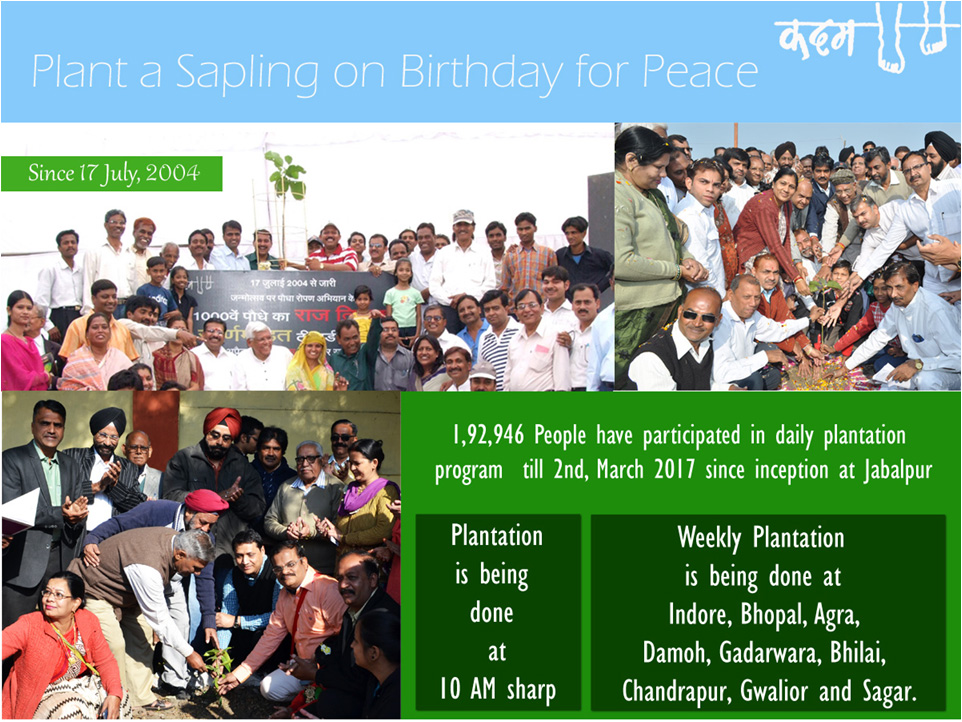 Plant a Sapling on Birthday For Peace